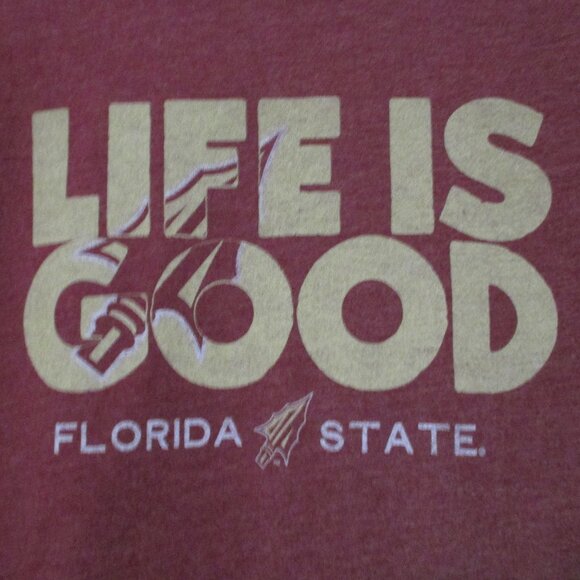 Life Is Good top Florida State & colors, women's cool tee classic fit size XL - Picture 10 of 10